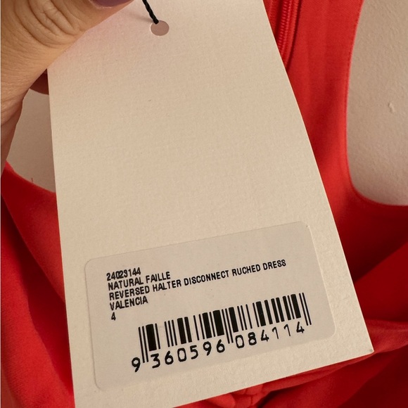 NWT Christopher Esber Reversed halter disconnect ruched dress - Picture 8 of 9